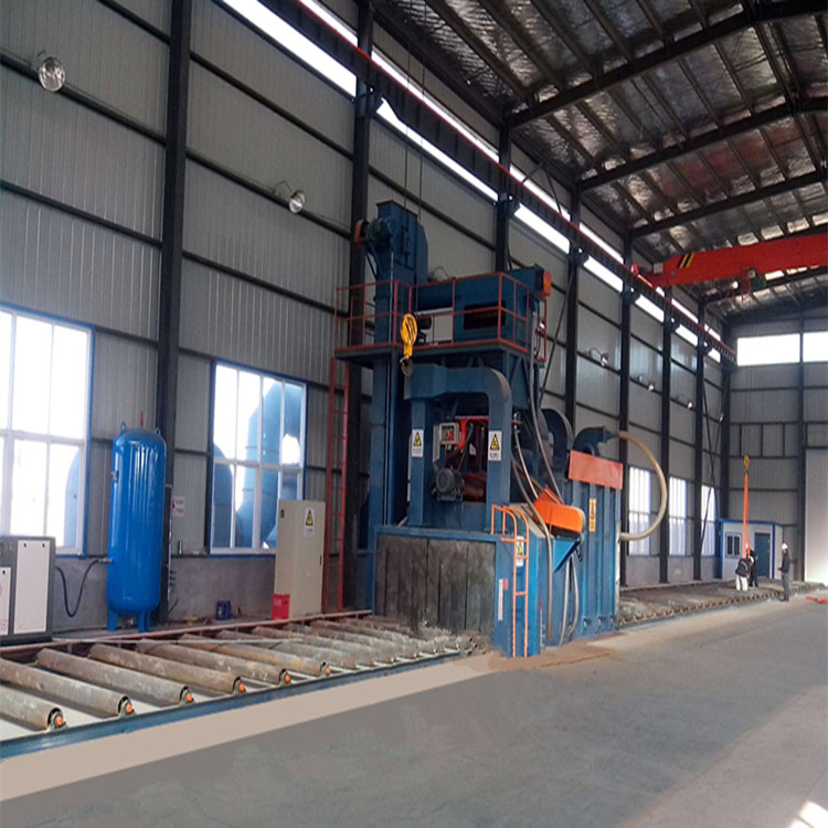 Peralatan peledakan tembakan struktur baja energi rendah